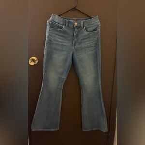 Express Women's Blue Flare Jeans